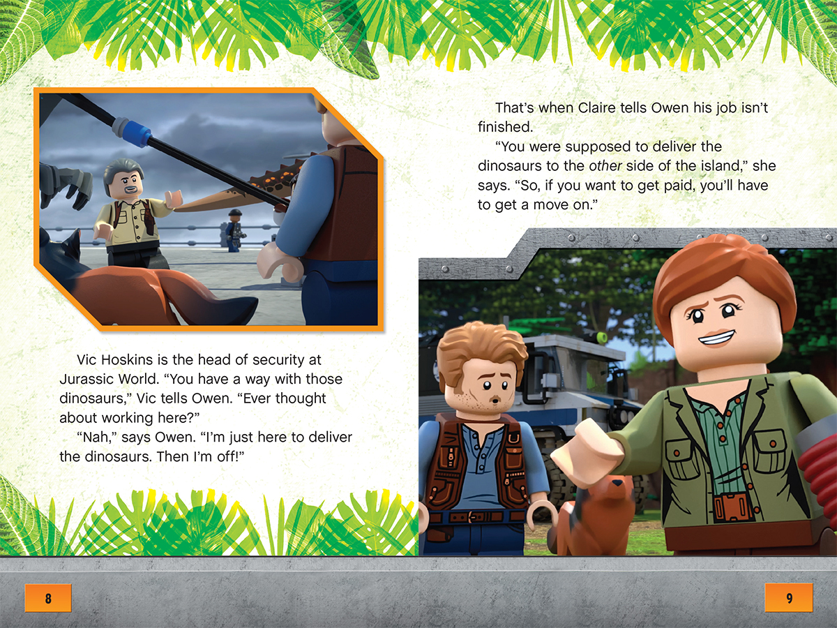Owen To The Rescue Lego Jurassic World Reader With Stickers